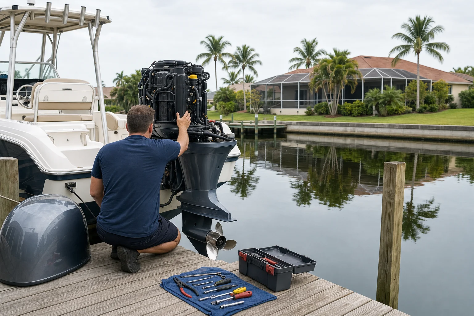 outboard motor repair in Cape Coral, FL