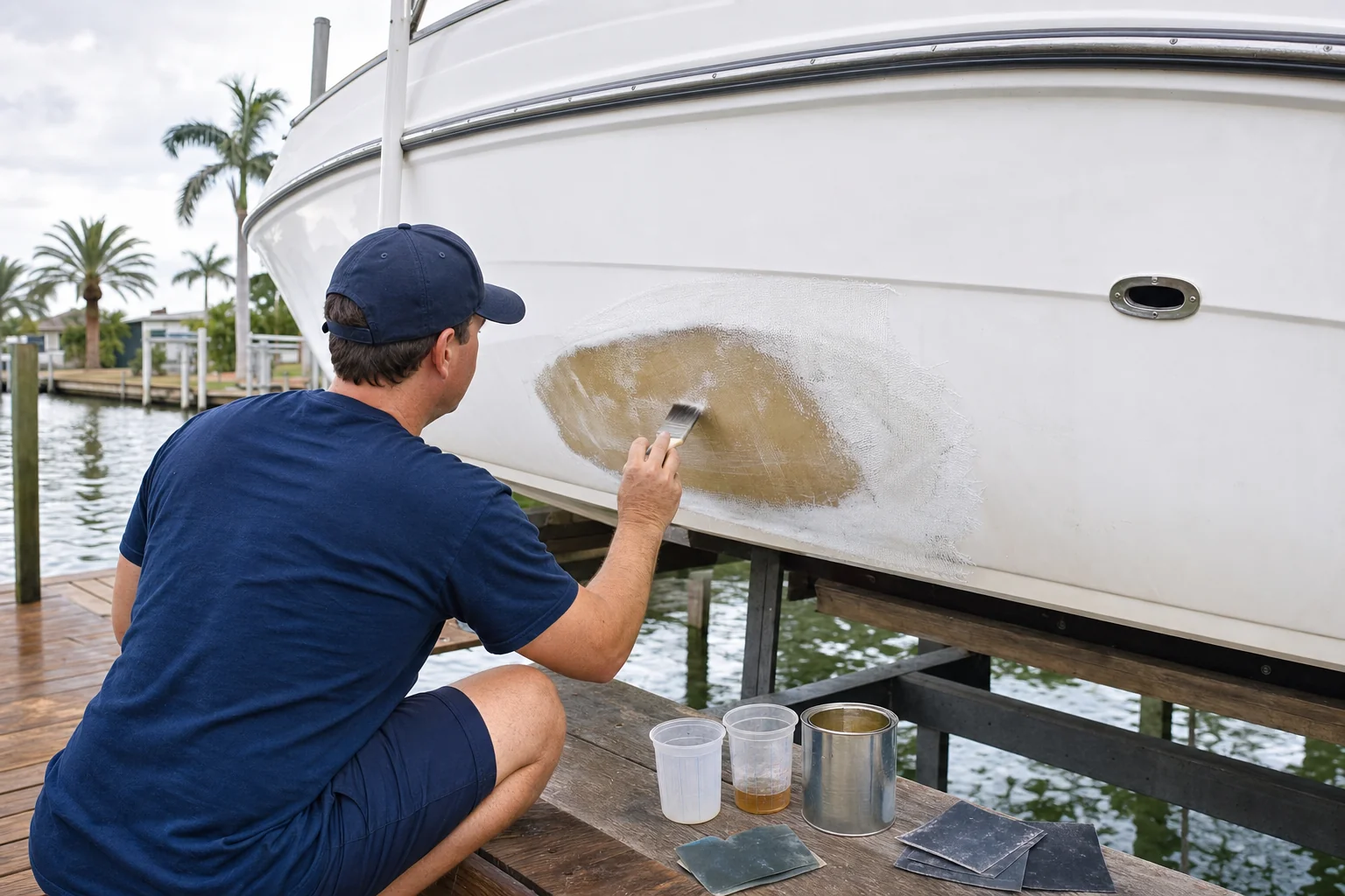 fiberglass boat repair in Cape Coral, FL