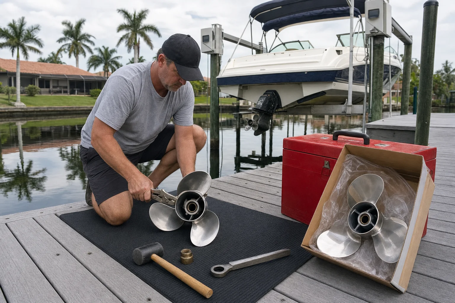 boat propeller repair in Cape Coral, FL