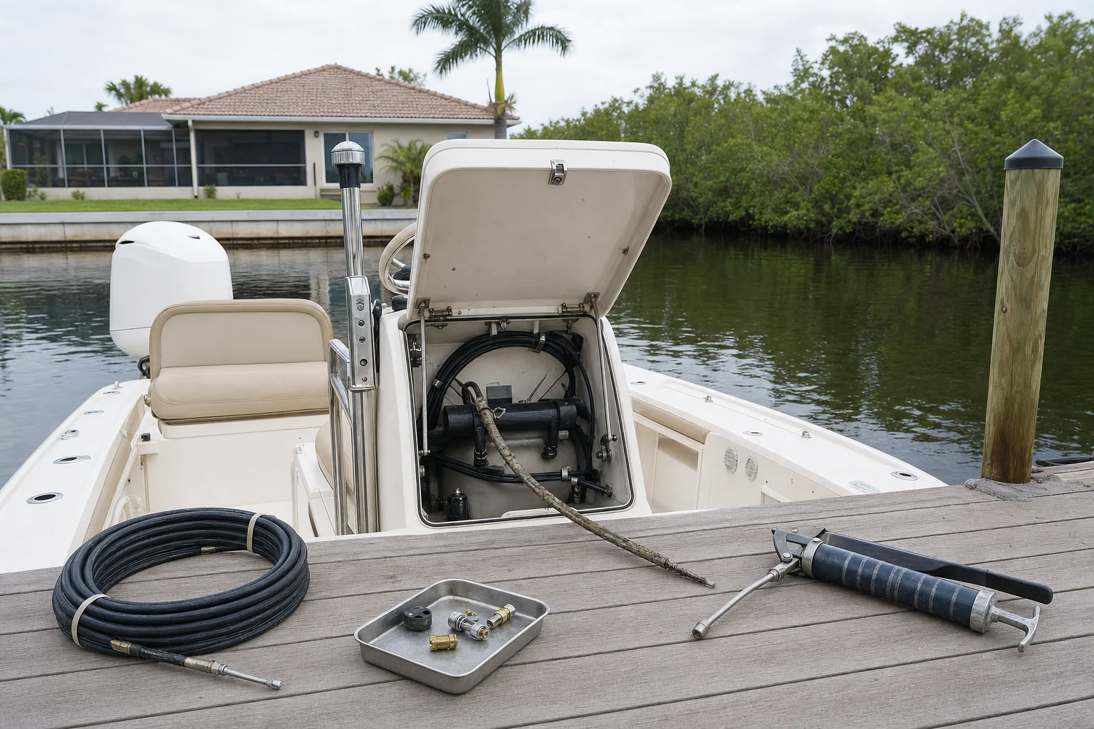 boat steering repair in Cape Coral, FL