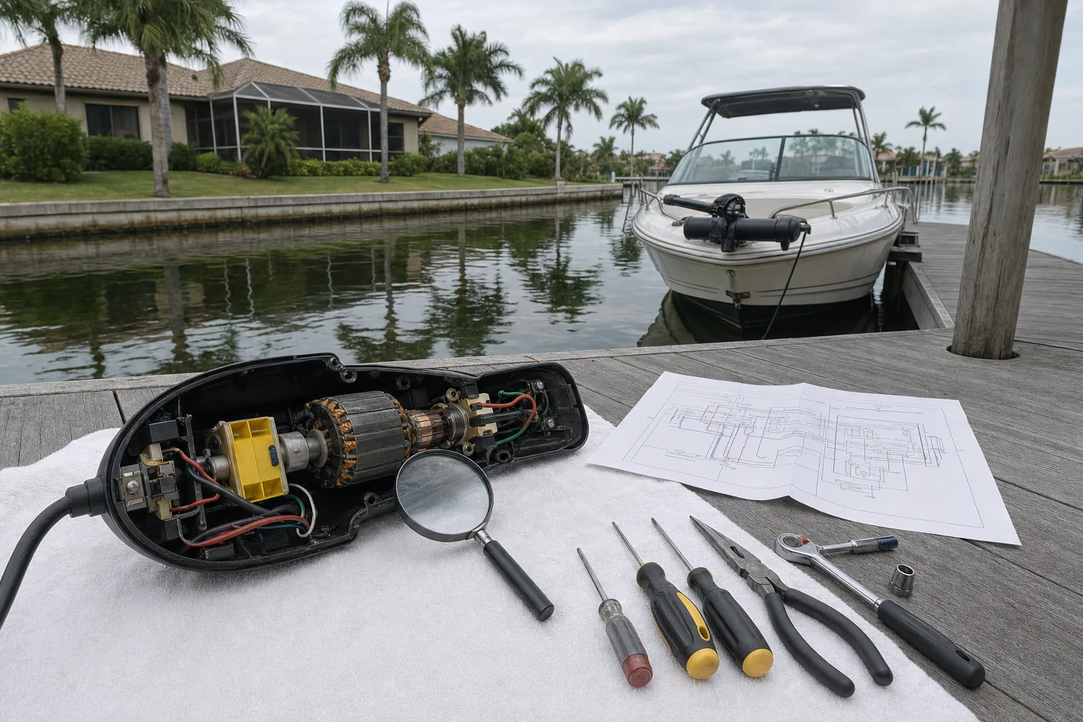 trolling motor repair in Cape Coral, FL