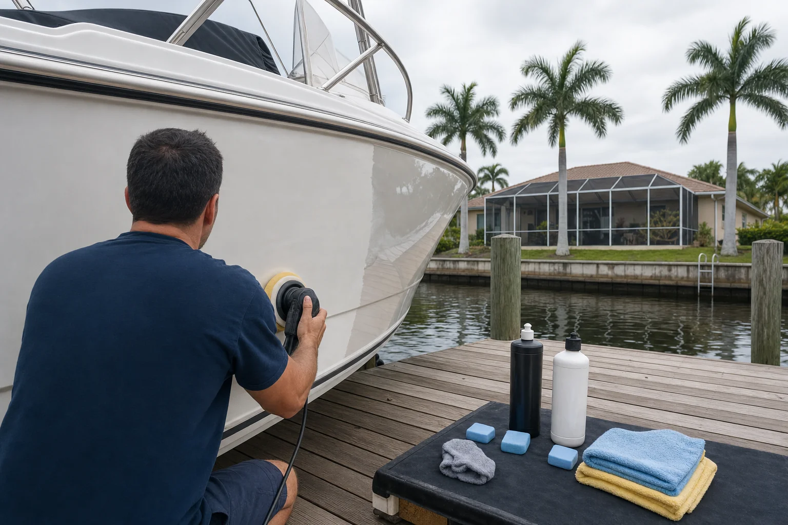 boat detailing in Cape Coral, FL