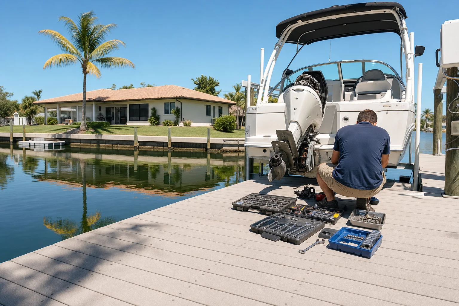 boat repair caloosahatchee in Cape Coral, FL